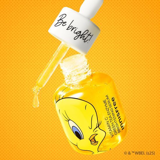 Innisfree Tweety Vitamin C Tone Up Serum 30ml + 30ml + Tweety Pouch (Limited Edition)