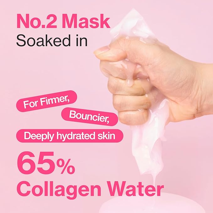 numbuzin No.2 Rose PDRN Collagen Plumping Sheet Mask – 5pcs