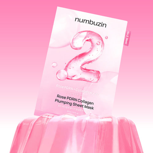 numbuzin No.2 Rose PDRN Collagen Plumping Sheet Mask – 5pcs