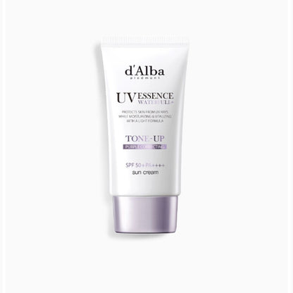 d'Alba UV Essence Waterfull Tone Up Sun Cream – Purple SPF50+/PA++++ (50ml)
