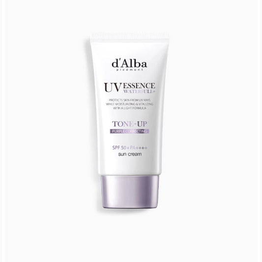 d'Alba UV Essence Waterfull Tone Up Sun Cream – Purple SPF50+/PA++++ (50ml)